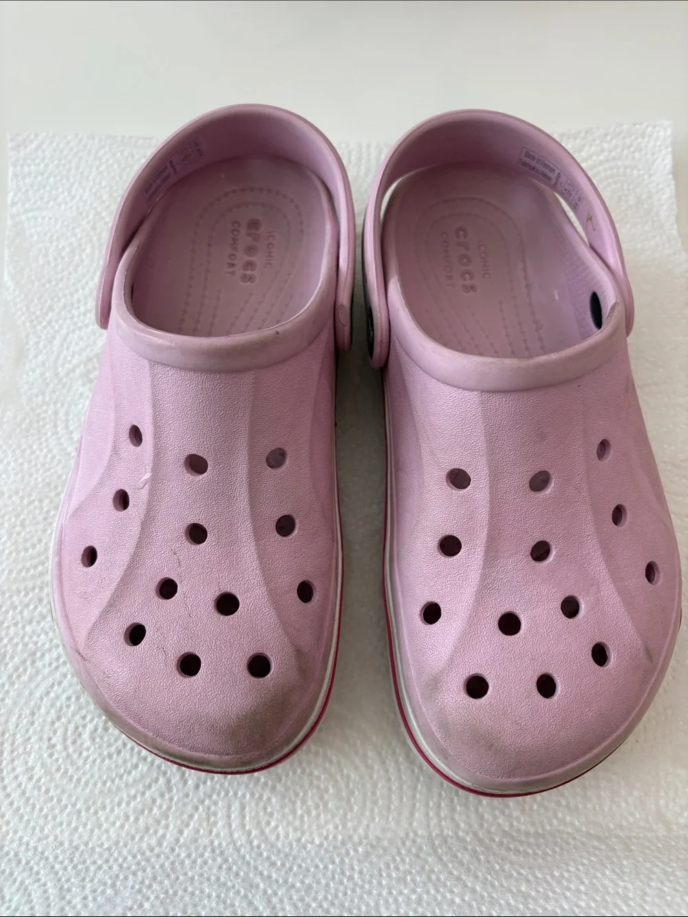 CROCS Bayaband Clog in “Ballerina Pink/Candy Pink” Size J1